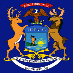 Флаг штата Мичиган