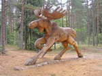 литовский деревянный лось