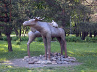 памятник лосю в Кемерово