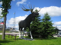 памятник лосю в штате Небраска